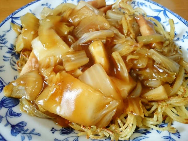 簡単!粉ソースで作る☆あんかけ焼きそば